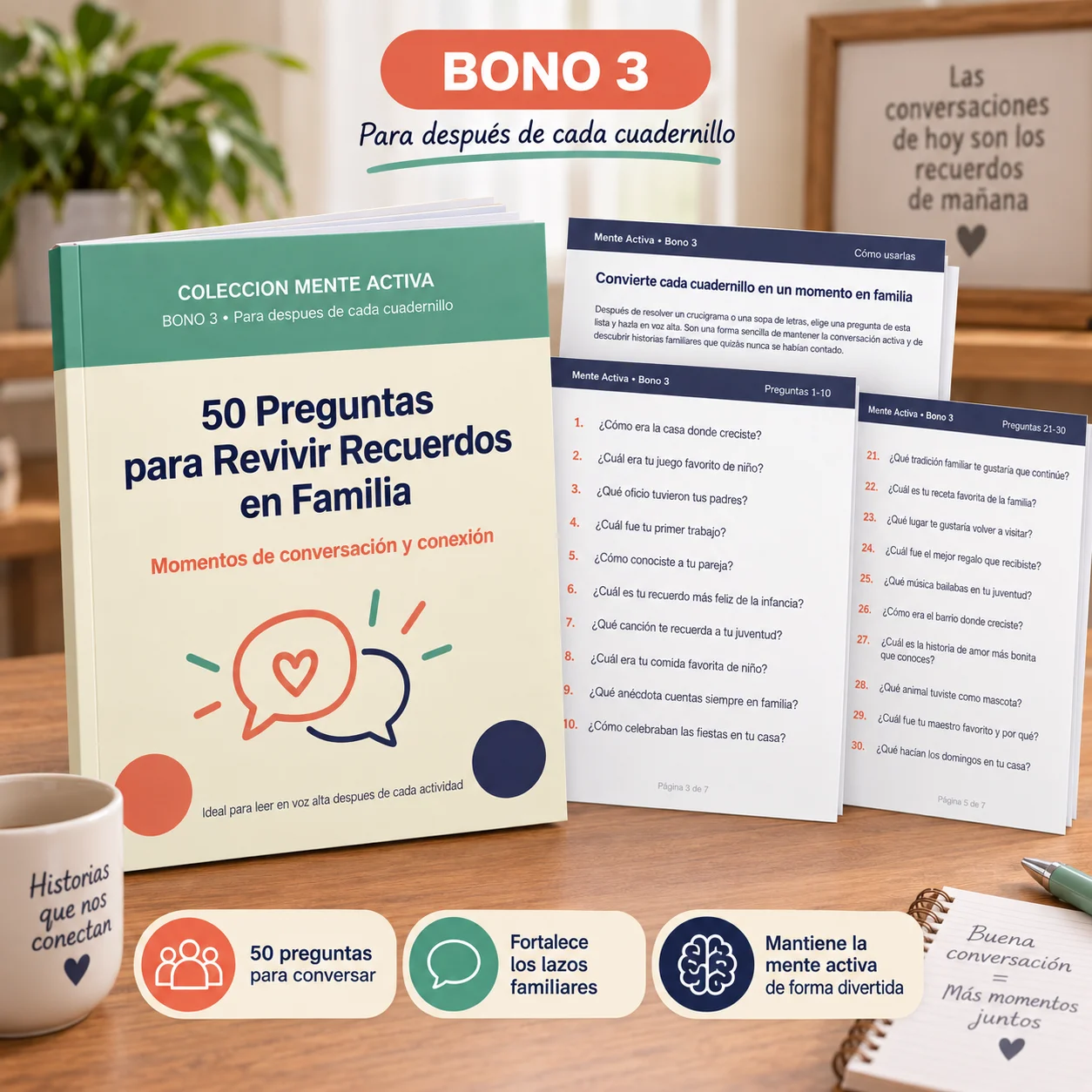 Bono 3 · 50 preguntas para revivir recuerdos en familia